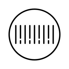 Barcode Sticker Vector Icon