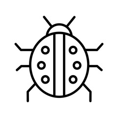 Lady Beetle Vector Icon
