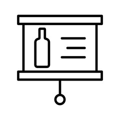 Wine Presentation Vector Icon
