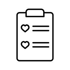 Wishlist Vector Icon