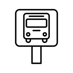 Bus Stop Vector Icon
