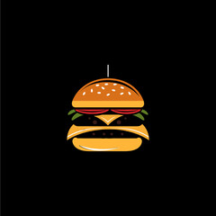 Burger shop logo