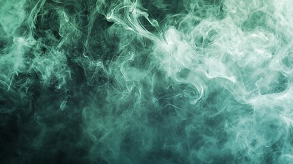 Abstract soft green smoke on texture background. cloud, a soft Smoke cloudy texture background.