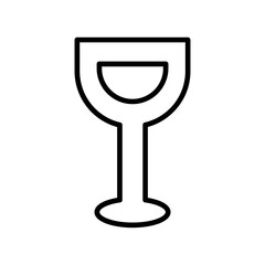 Wine Glassware Vector Icon