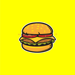 Burger shop logo
