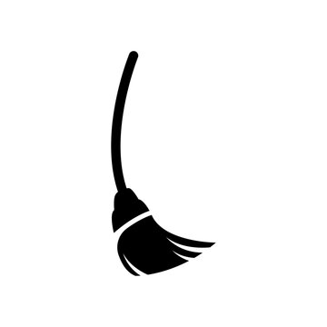 recommend clip art: Cleaning broom icon vector design.