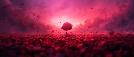 a purple sky engulfed by clouds