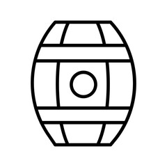 Wine Barrels Vector Icon