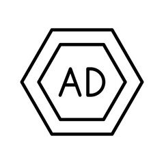 Ad Blocker Vector Icon