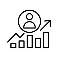 Career Growth Vector Icon