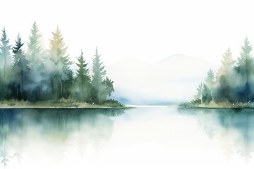 Lake border landscape nature outdoors.