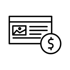 Native Advertising Vector Icon