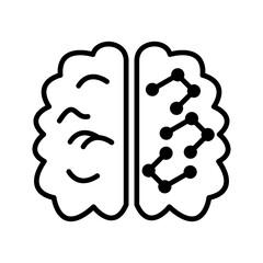 Machine Learning Vector Icon