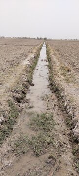 Watercourse lined irrigation-course drain open watercourses agriculture land irrigation-channel water course cours deau corriente agua curso-agua image stock photo 
