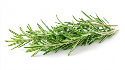 Fototapeta premium Fresh Rosemary Sprigs Isolated on White Background