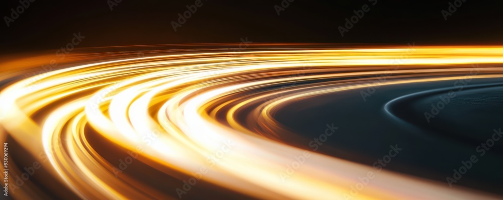 Poster abstract light trails create a dynamic and vibrant visual, perfect for backgrounds or technology-the