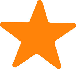 Star icon. Rating symbol. Flat style.
