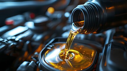 Under the hood. Automotive maintenance concept