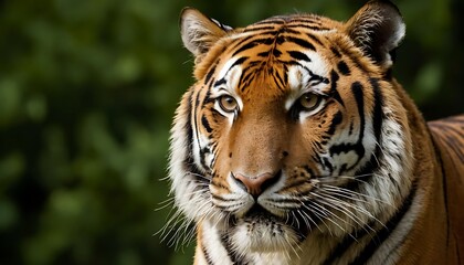 wild female bengal tiger or panthera tigris fine art portrait walking head on or territory stroll in summer season morning10