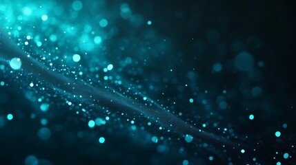 3d render particles, abstract background , 3d render emerald, turquoise, green particles, smoke, on black background, glow, texture background, gradient, bokeh effect, wallpaper