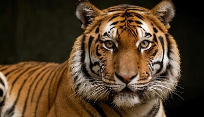 Fototapeta premium wild female bengal tiger or panthera tigris fine art portrait walking head on or territory stroll in summer season morning11