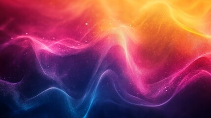 Fototapeta premium abstract background, 3d, pink purple smoke, fog, transparent wave, glow on black background, gradient