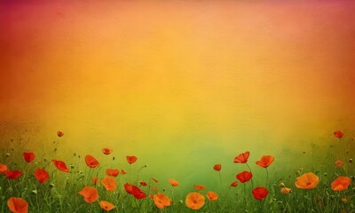 Fototapeta premium colorful soft background with flowers on the floor