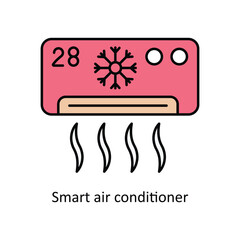 Smart home gaming  vector filled outline Icon Design illustration. Smart Home and Technology Symbol on White background EPS 10 File