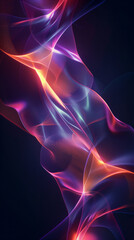 Obraz premium Abstract 3D holographic element with a retro-futuristic design