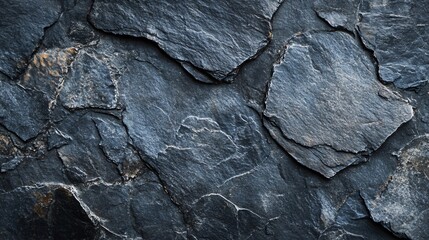 Close-up of Dark Grey Stone Surface Background Texture