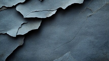 Grey Paper Sheet Texture Background Top View