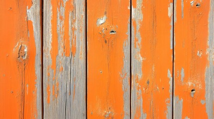 Orange Wooden Surface Texture Background
