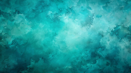 watercolor texture Background Dark turquoise template for banner poster