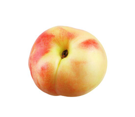 Nectarine fruit isolated on white background.