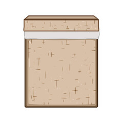 rattan wicker laundry basket cartoon. stylish ecofriendly, lightweight portable, organizer home rattan wicker laundry basket sign. isolated symbol vector illustration