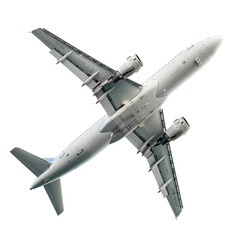 Free aeroplane in transparent background