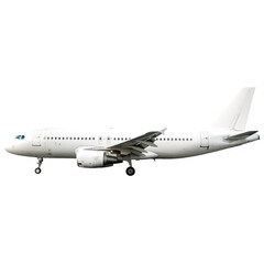 Free aeroplane in transparent background