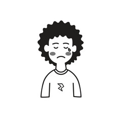 Character: stylish boy thunder according to feelings   