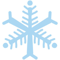 blue christmas snowflake