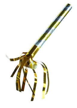 Yellow and silver noisemaker