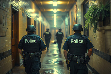 AI generated professional rescue service portrait in uniform