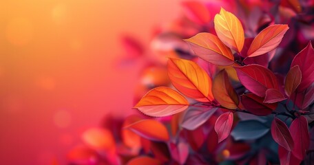 Obraz premium Vibrant Autumn Leaves, Awe-Inspiring Colors
