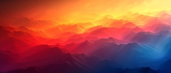 Obraz premium Vibrant Sunset Landscape Artwork