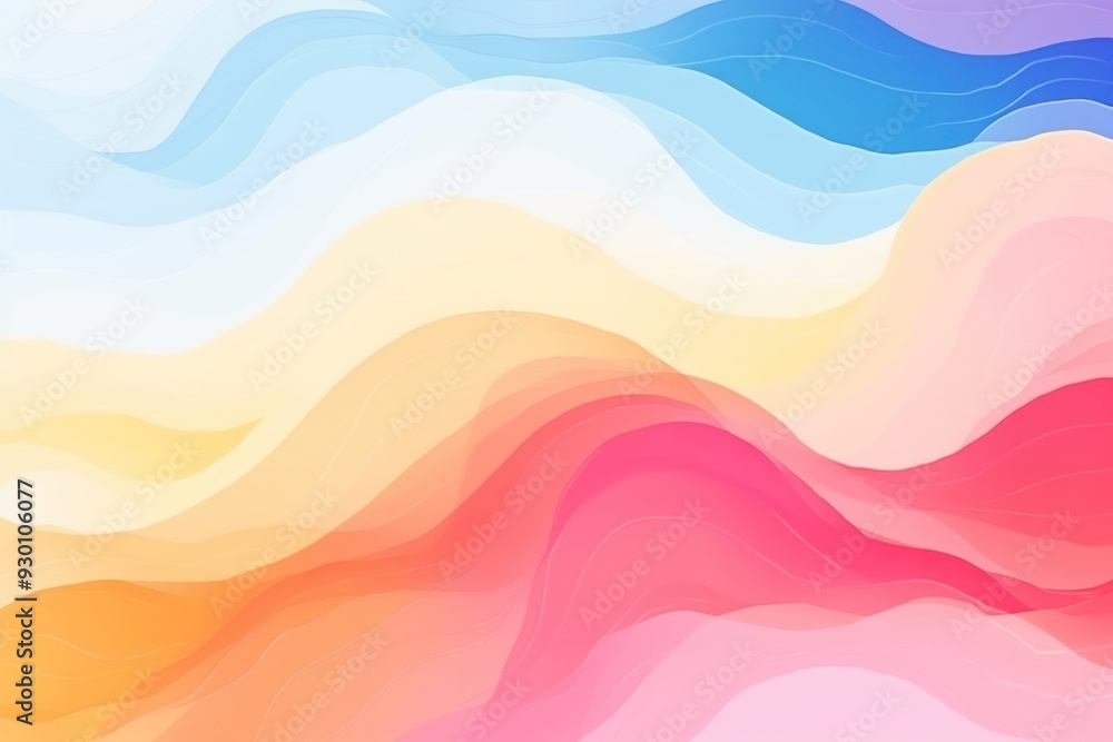 Poster rainbow abstract shape backgrounds pattern line.