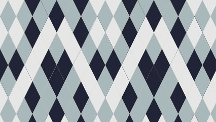 Seamless Textile Argyle Pattern Earth Tone Color