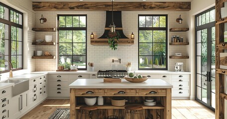 Modern Kitchen Cabinets, Designer Lighting, Stainless Steel Appliances