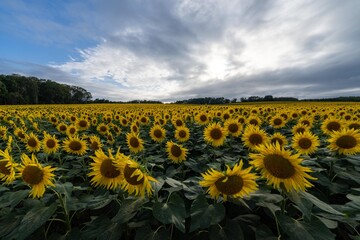 北海道　北竜町　向日葵　向日葵　夏
