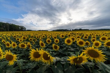 Obraz premium 北海道 北竜町 向日葵 向日葵 夏