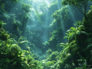 Lush Underwater Forest