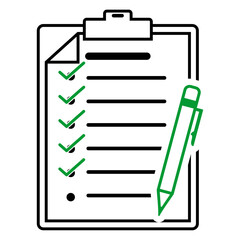 To do list icon. Checklist, task list vector illustration in flat style. Reminder concept icon on isolated background.